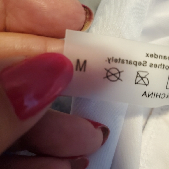 Binlowis Deep V Neck Flounce One Piece - Picture 10 of 13